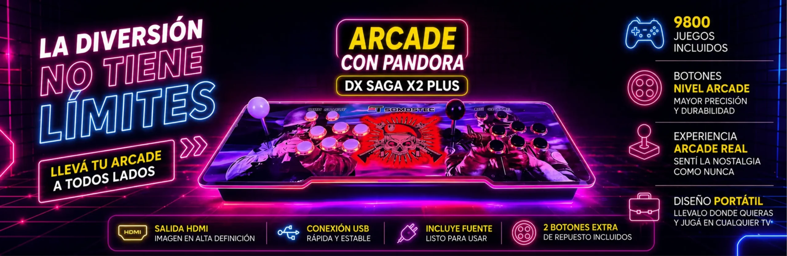 Arcade pantalla portátil 30.000 juegos Arcade con Pantalla