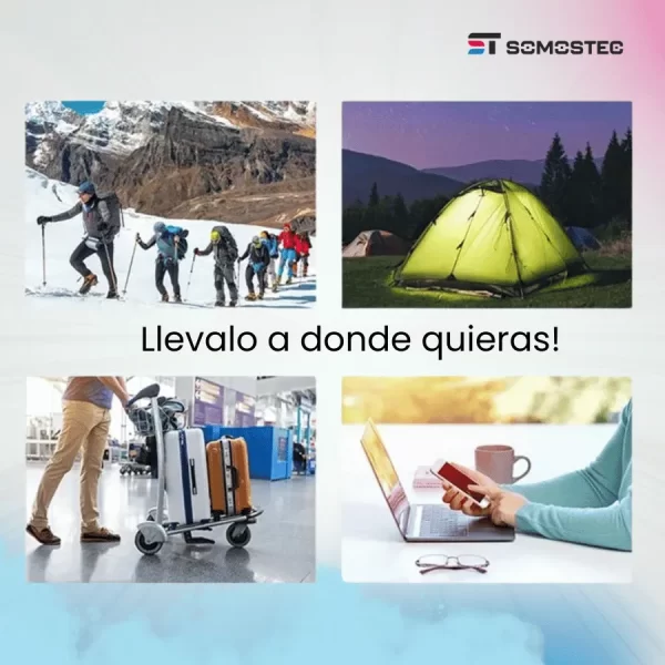 PowerBank Multifuncional con Carga Solar e Inalámbrica - Imagen 6