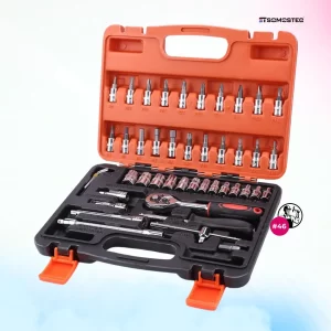 Set de Llaves Tubo, Destornillador  - 46 Piezas + Criquet y Allen