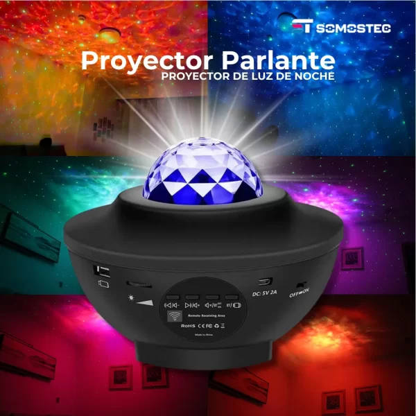 Proyector de Estrellas con Parlante Bluetooth - Imagen 2