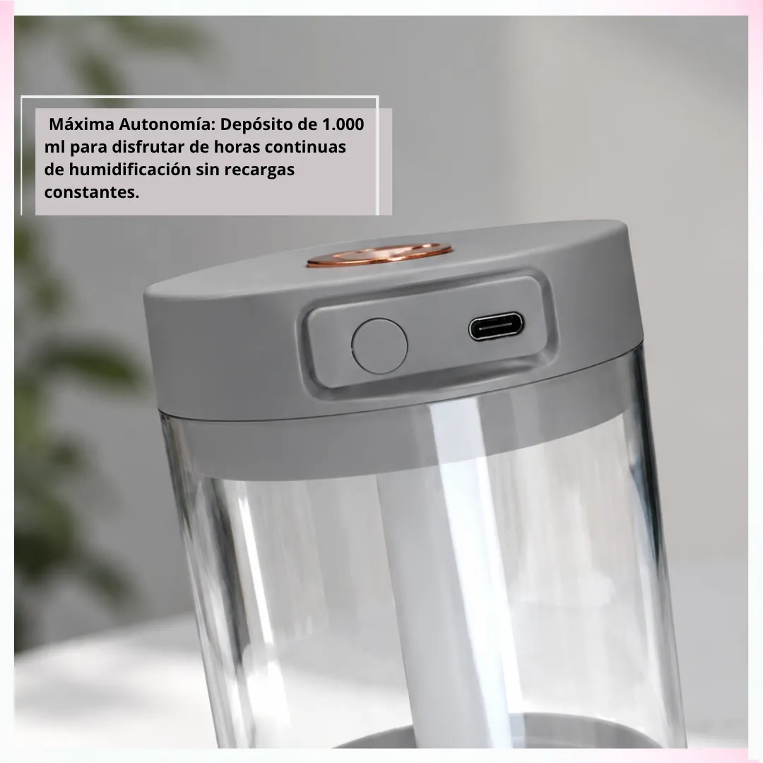 💧 Humidificador Ultrasónico Gran Capacidad 1 Litro – Doble Salida de Vapor, Tanque Transparente y Sistema de Filtro 🌫️ - Imagen 5