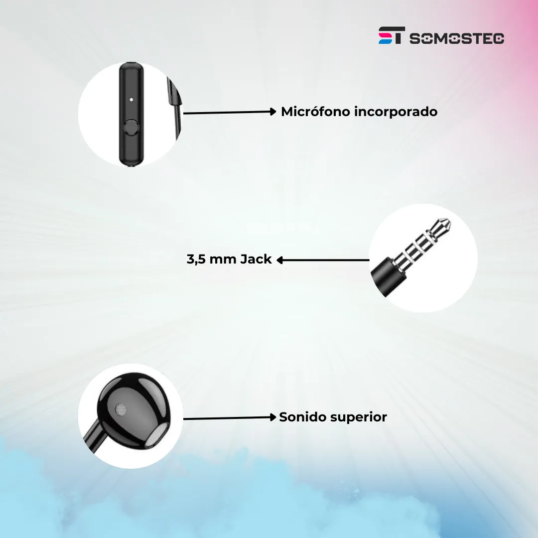 Auriculares con Micrófono KSC-1301 Negro - Imagen 3