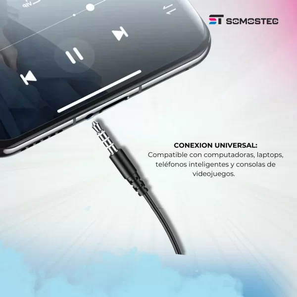Auriculares con Micrófono KSC-1301 Negro - Imagen 4