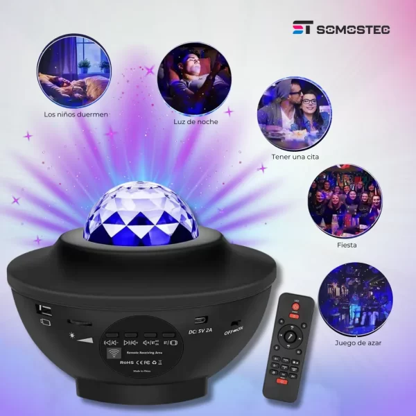 Proyector de Estrellas con Parlante Bluetooth - Imagen 6