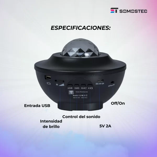 Proyector de Estrellas con Parlante Bluetooth - Imagen 9
