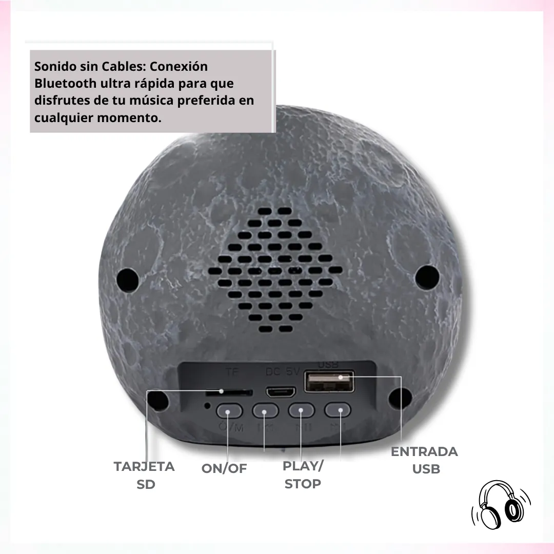 👨🚀 Parlante Bluetooth Levitador Astronauta con Luz RGB – Conexión Inalámbrica y Base Lunar Decorativa 👨🚀 - Imagen 5