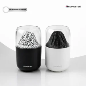 🌋 Humidificador Ultrasónico de Cápsula Diseño Volcán – Purificación con Filtro y Efecto de Iluminación Ambiental 🌫️