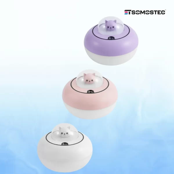Humidificador Gatito con Nave Espacial LED - Imagen 11