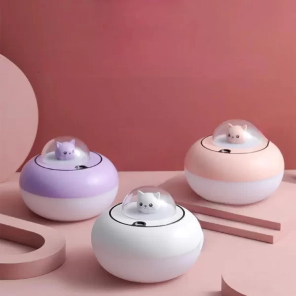 Humidificador Gatito con Nave Espacial LED - Imagen 9