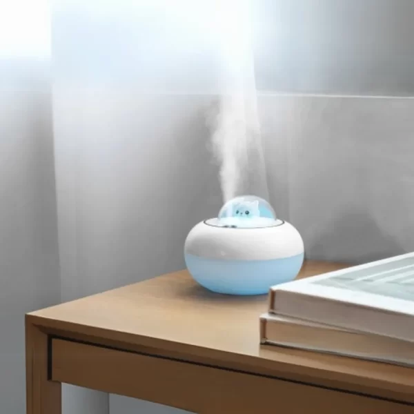 Humidificador Gatito con Nave Espacial LED - Imagen 8