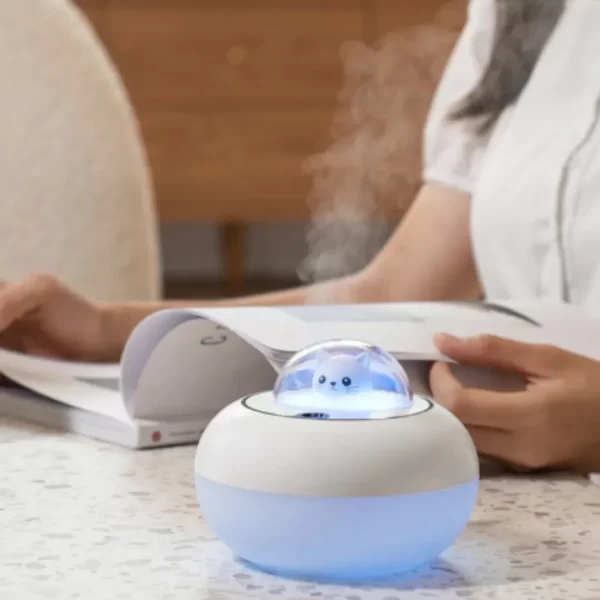 Humidificador Gatito con Nave Espacial LED - Imagen 4