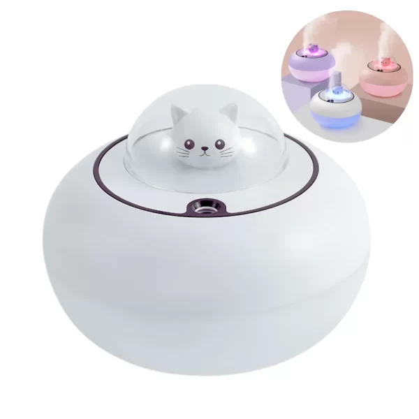 Humidificador Gatito con Nave Espacial LED - Imagen 16