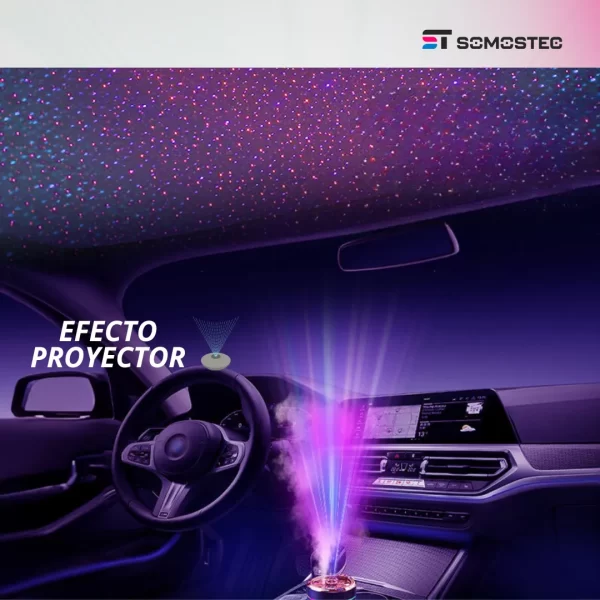 Humidificador con proyector de estrellas para auto - Imagen 9