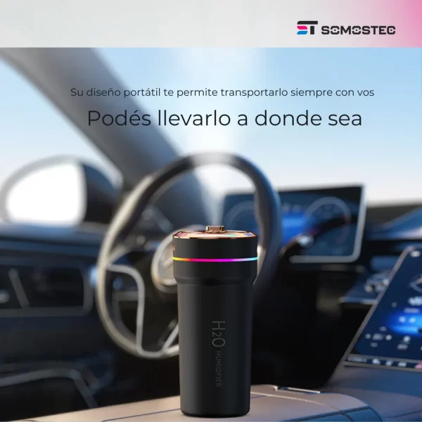 Humidificador con proyector de estrellas para auto
