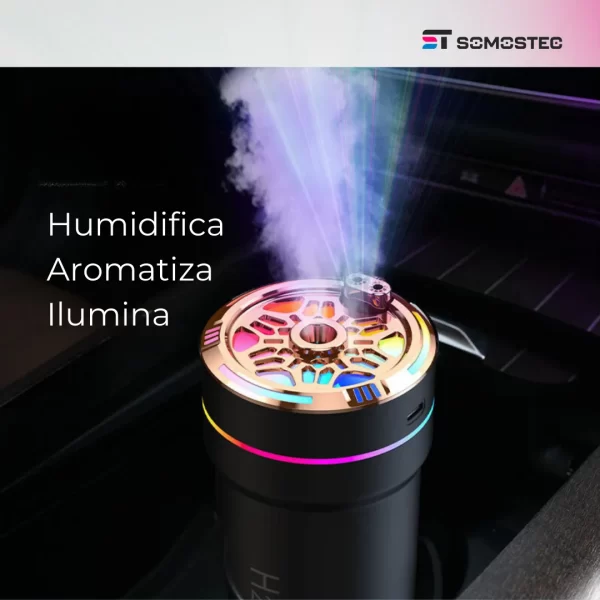 Humidificador con proyector de estrellas para auto - Imagen 11