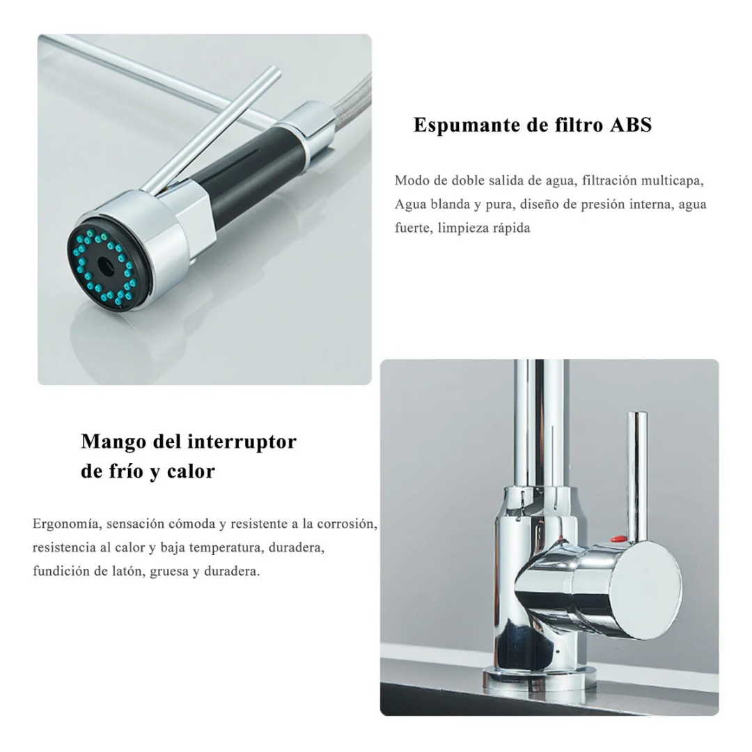 MONOCOMANDO EXTENSIBLE GOURMET PLATA GF-01 - Imagen 4