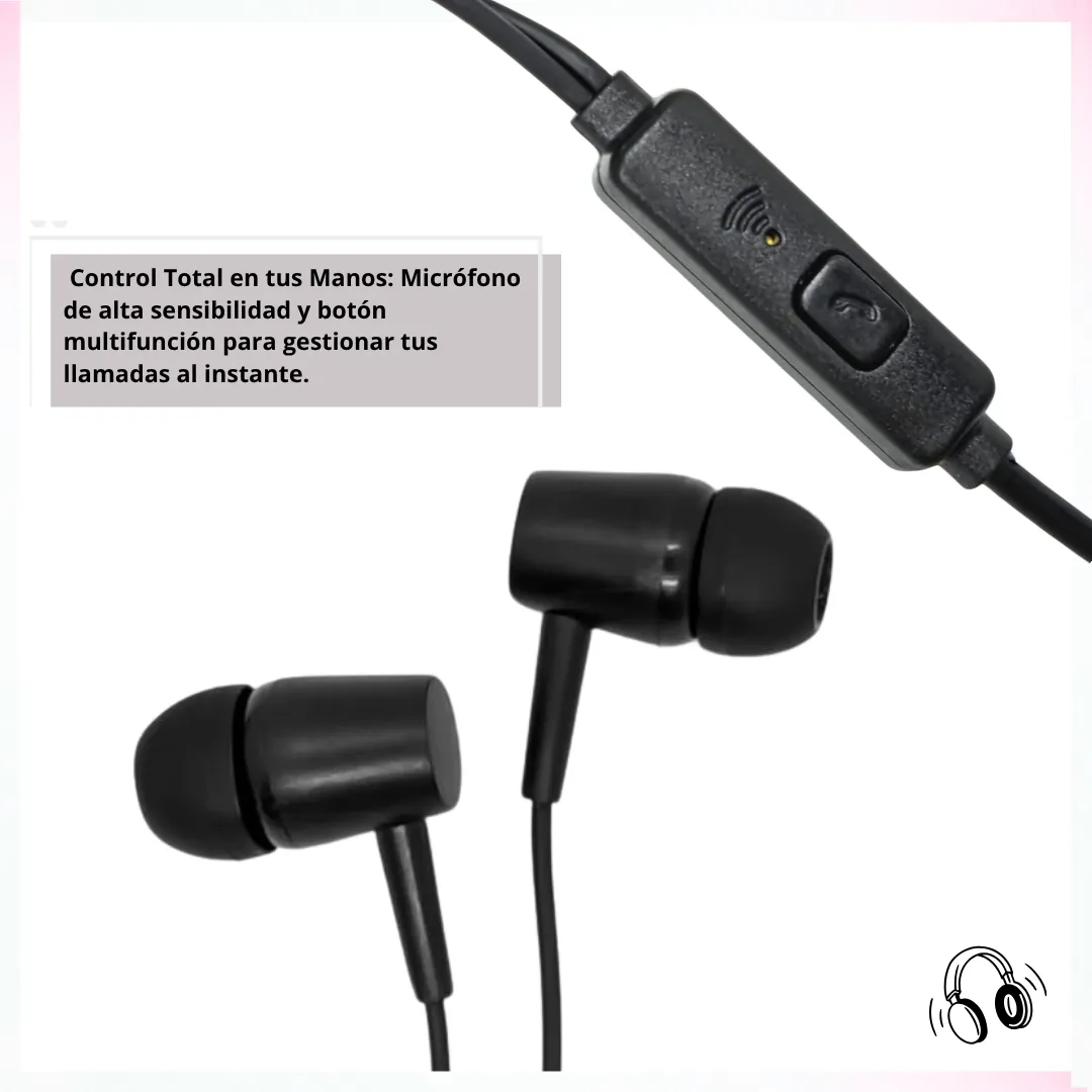 🎧 Auriculares In-Ear con Cable ST11 – Sonido Envolvente y Micrófono Integrado (Conector 3.5mm) 🔌 - Imagen 3