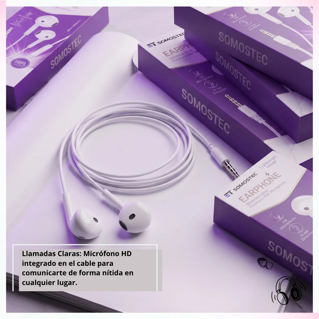 🎧 Auriculares con Cable KSC1301 – Sonido HiFi y Micrófono HD (Conector Universal 3.5mm) 🔌 - Imagen 4
