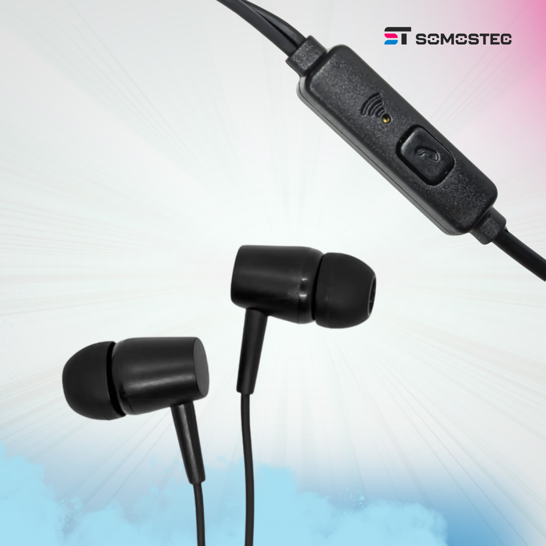 Auriculares con Micrófono ST 22 NEGRO