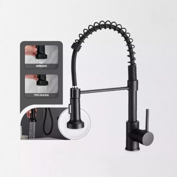 MONOCOMANDO EXTENSIBLE GOURMET NEGRA GF-025 - Imagen 4