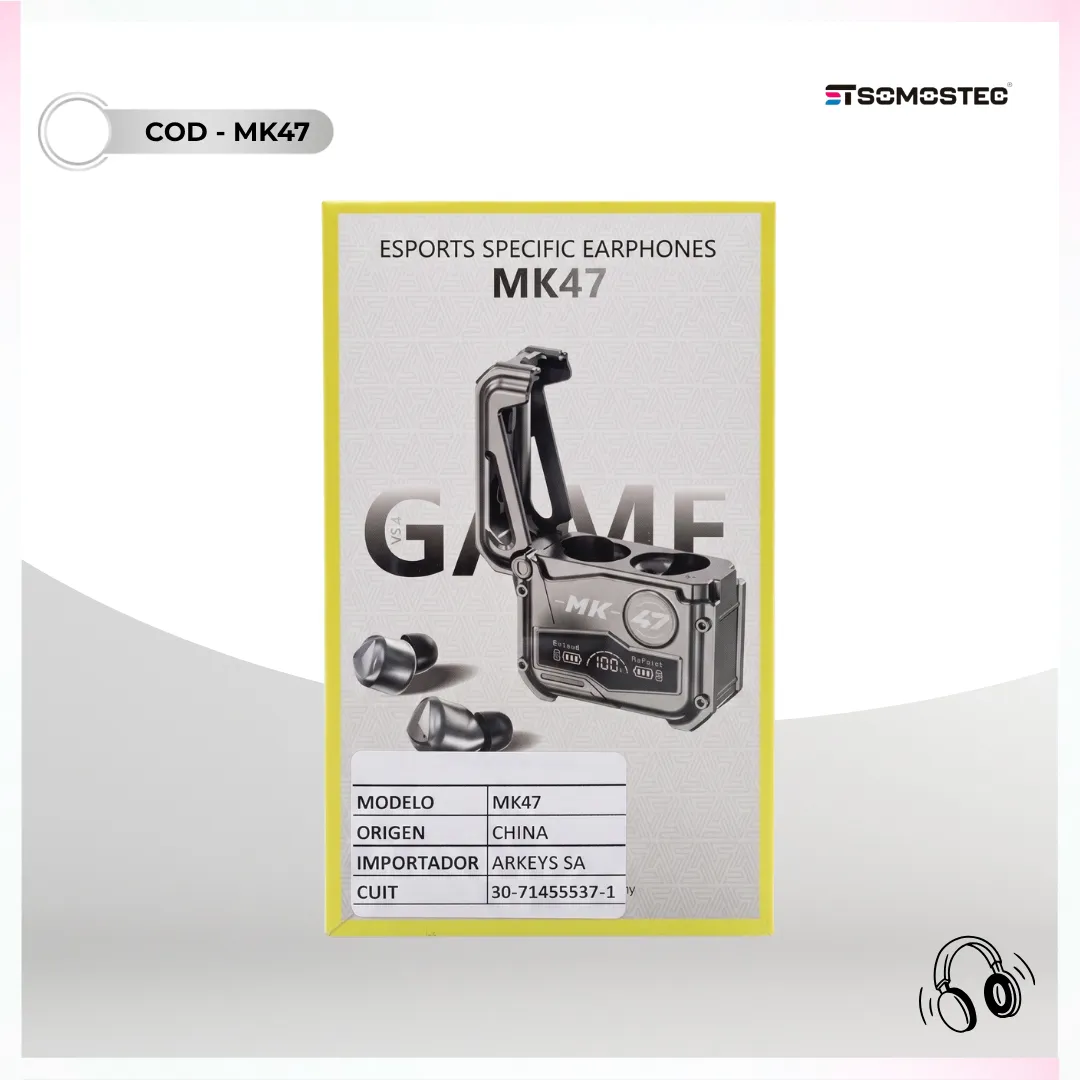 🎧 Auriculares Inalámbricos TWS Somostec MK-47 – Estética Táctica Militar y Sonido de Alta Definición 🔋