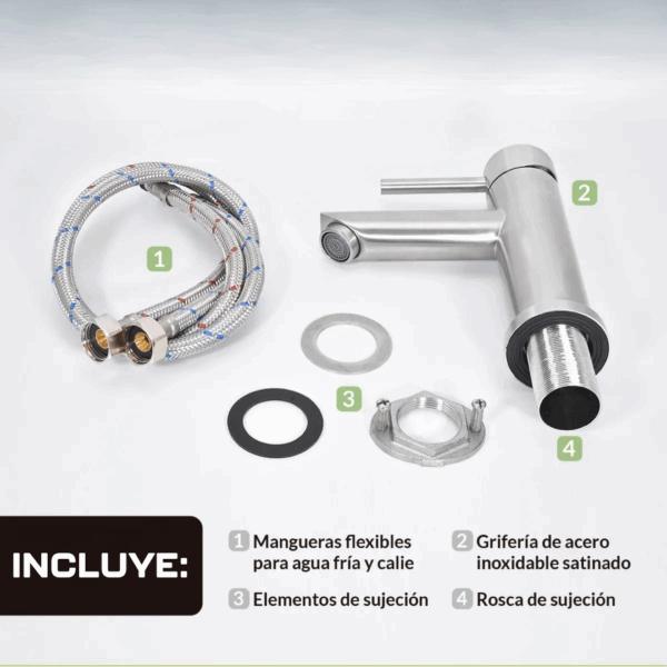 MONOCOMANDO BAÑO RECTA GF-014 - Imagen 2