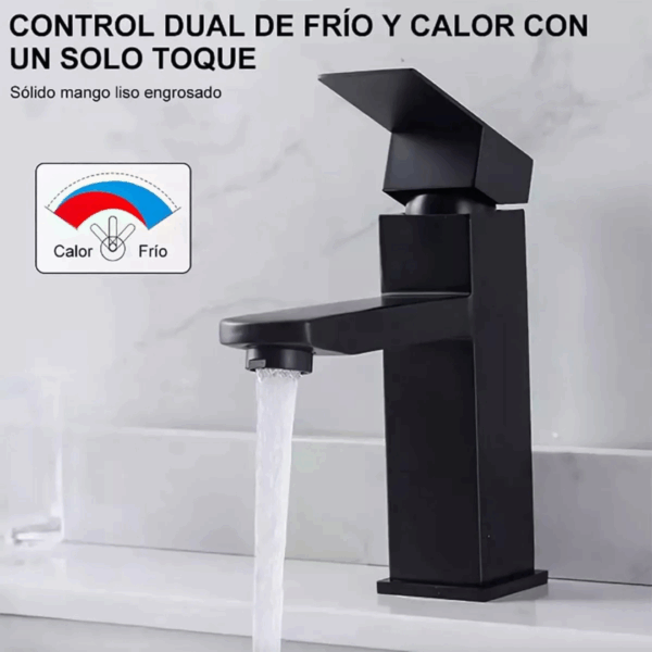 MONOCOMANDO BAÑO CUBO GF-011 NEGRA - Imagen 3
