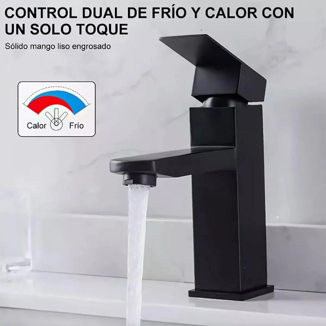 MONOCOMANDO BAÑO CUBO GF-011 NEGRA - Imagen 3