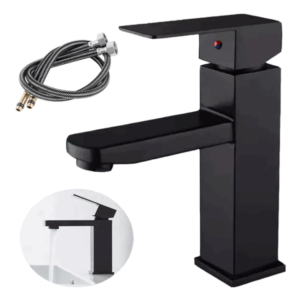 MONOCOMANDO BAÑO CUBO GF-011 NEGRA - Imagen 6