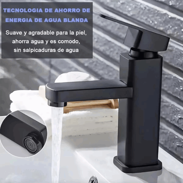 MONOCOMANDO BAÑO CUBO GF-011 NEGRA - Imagen 2