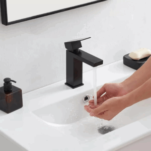 MONOCOMANDO BAÑO CUBO GF-011 NEGRA