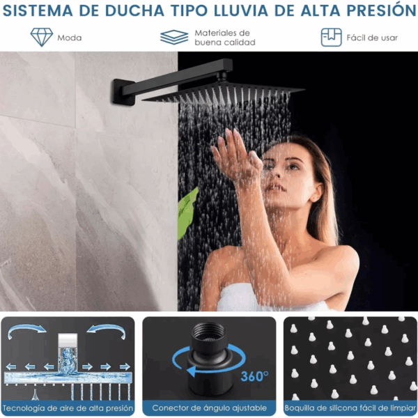 FLOR DE DUCHA CUADRADA ACCESORIOS GF-020 - Imagen 6