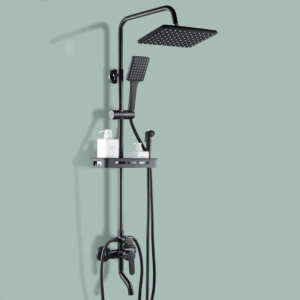 DUCHA COLUMNA EXTERIOR NEGRA GF-019