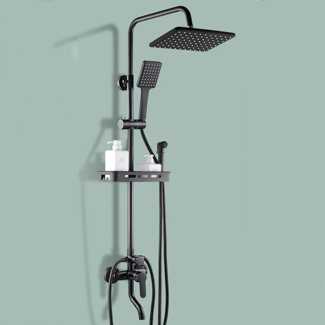 DUCHA COLUMNA EXTERIOR NEGRA GF-019