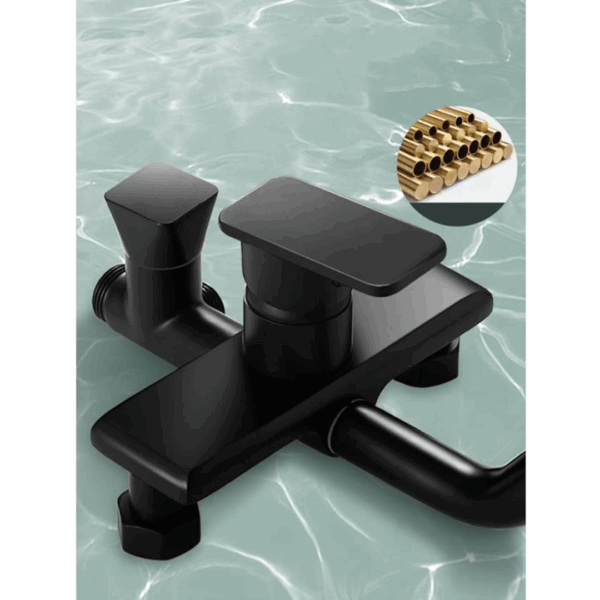 DUCHA COLUMNA EXTERIOR NEGRA GF-019 - Imagen 4
