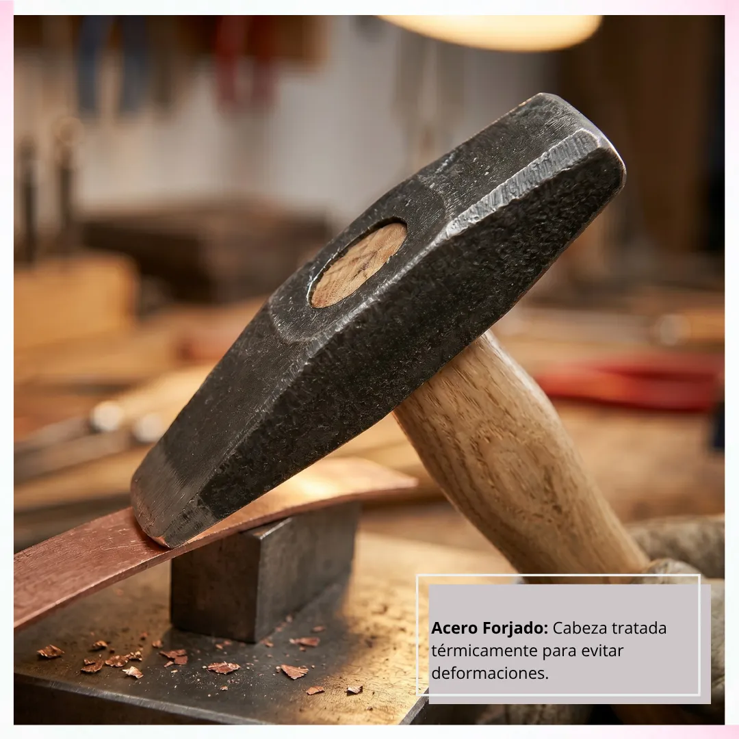 MARTILLO DE PEÑA 100G MANGO DE MADERA COD-1021 - Imagen 2