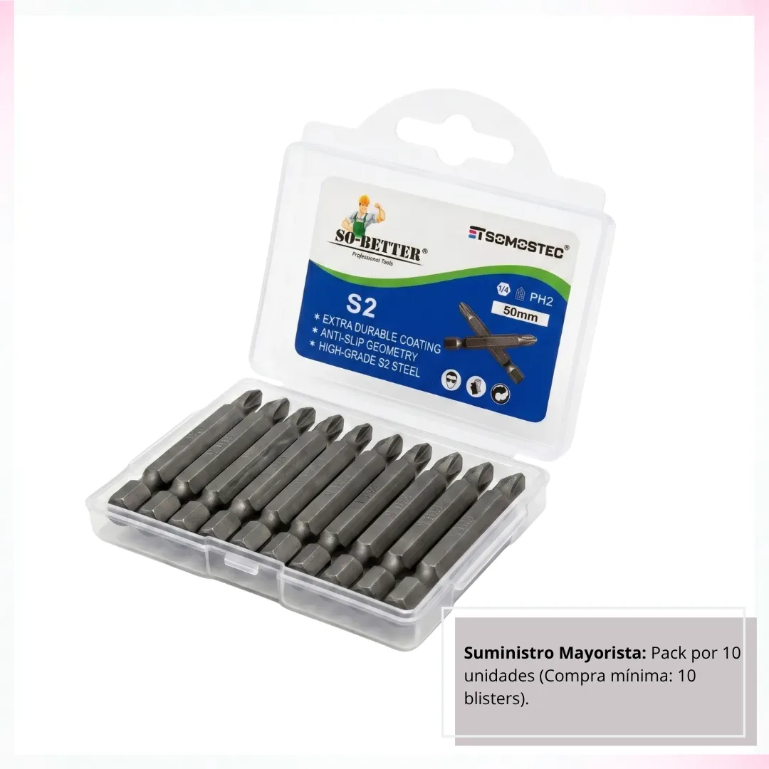 BLISTERS PUNTA PH2 LARGA SIMPLE 50 MM (10 BLISTERS) COD-1026 - Imagen 5